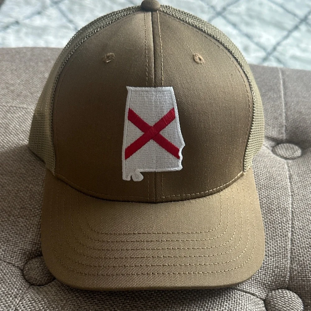 OTTO Alabama Flag Tan Cap - Picture 1 of 5